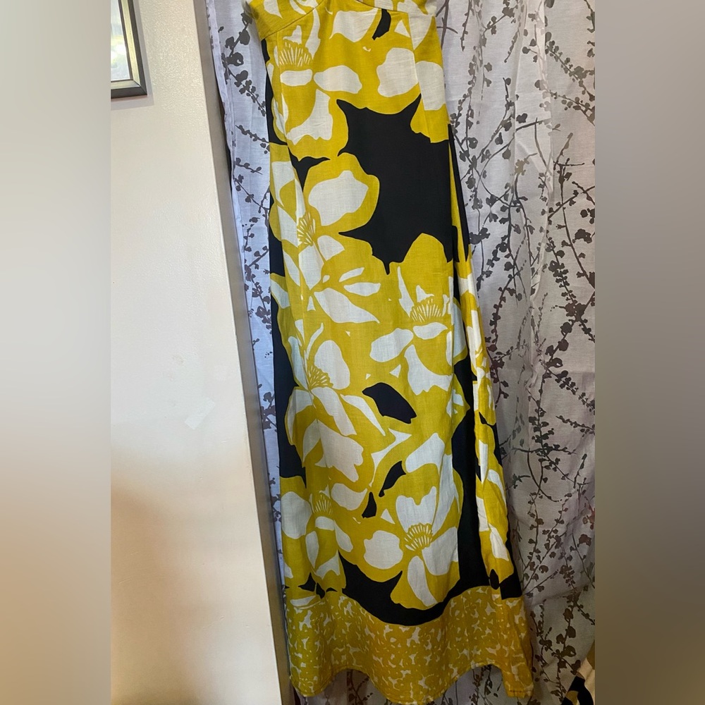 Loft Tropical maxi halter dress, size 0